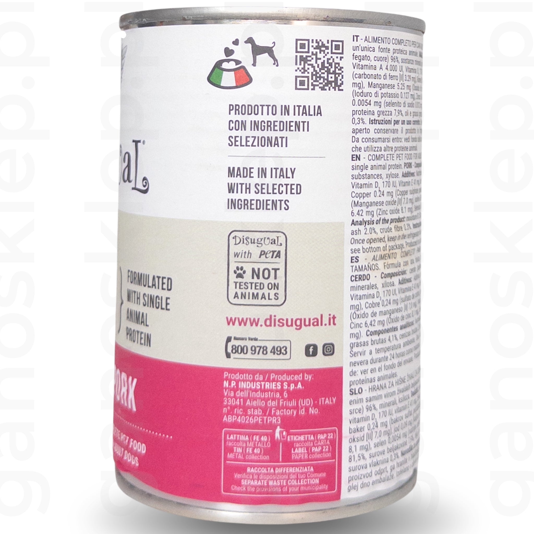 DISUGUAL Monoprotein – Wieprzowina (400g)