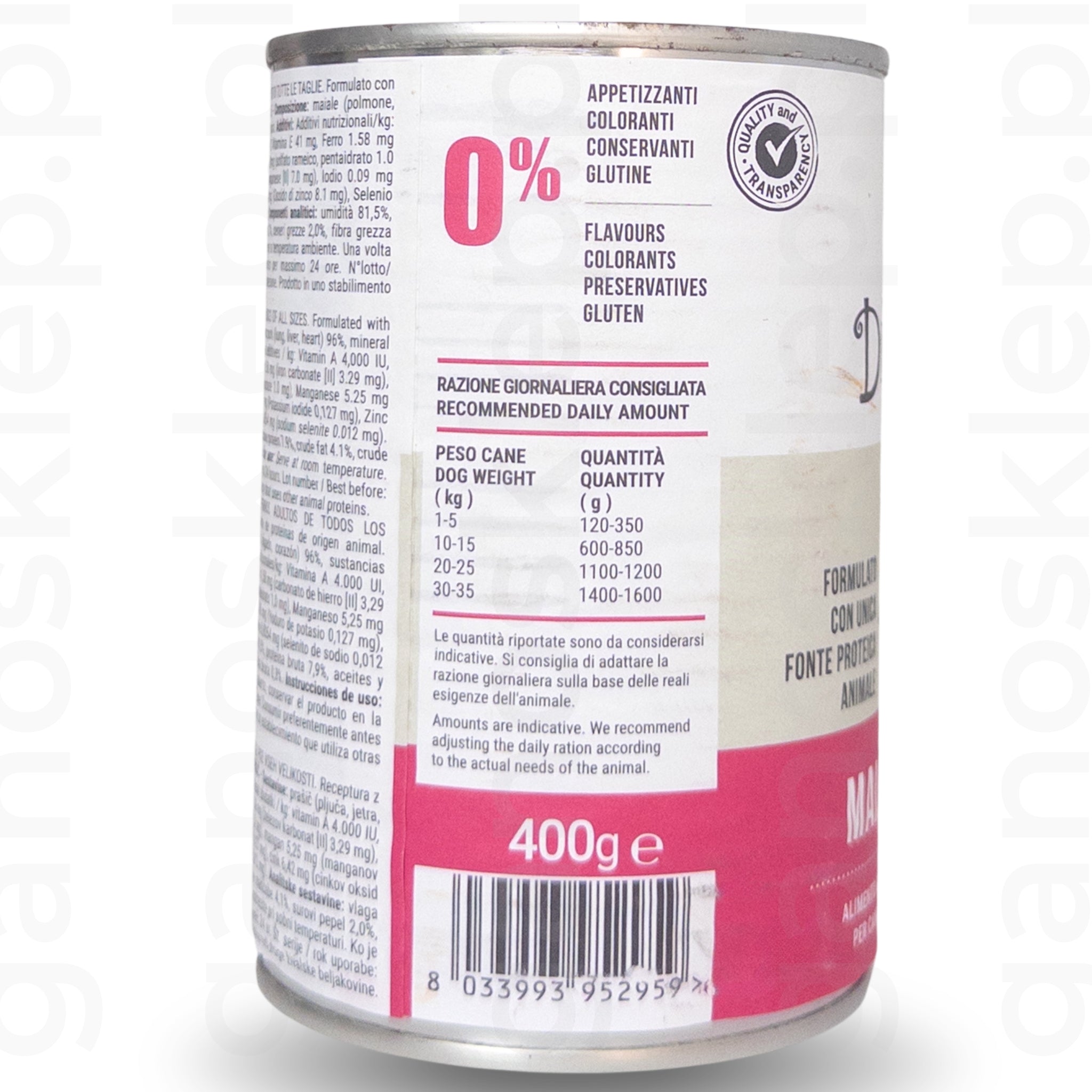 DISUGUAL Monoprotein – Wieprzowina (400g)