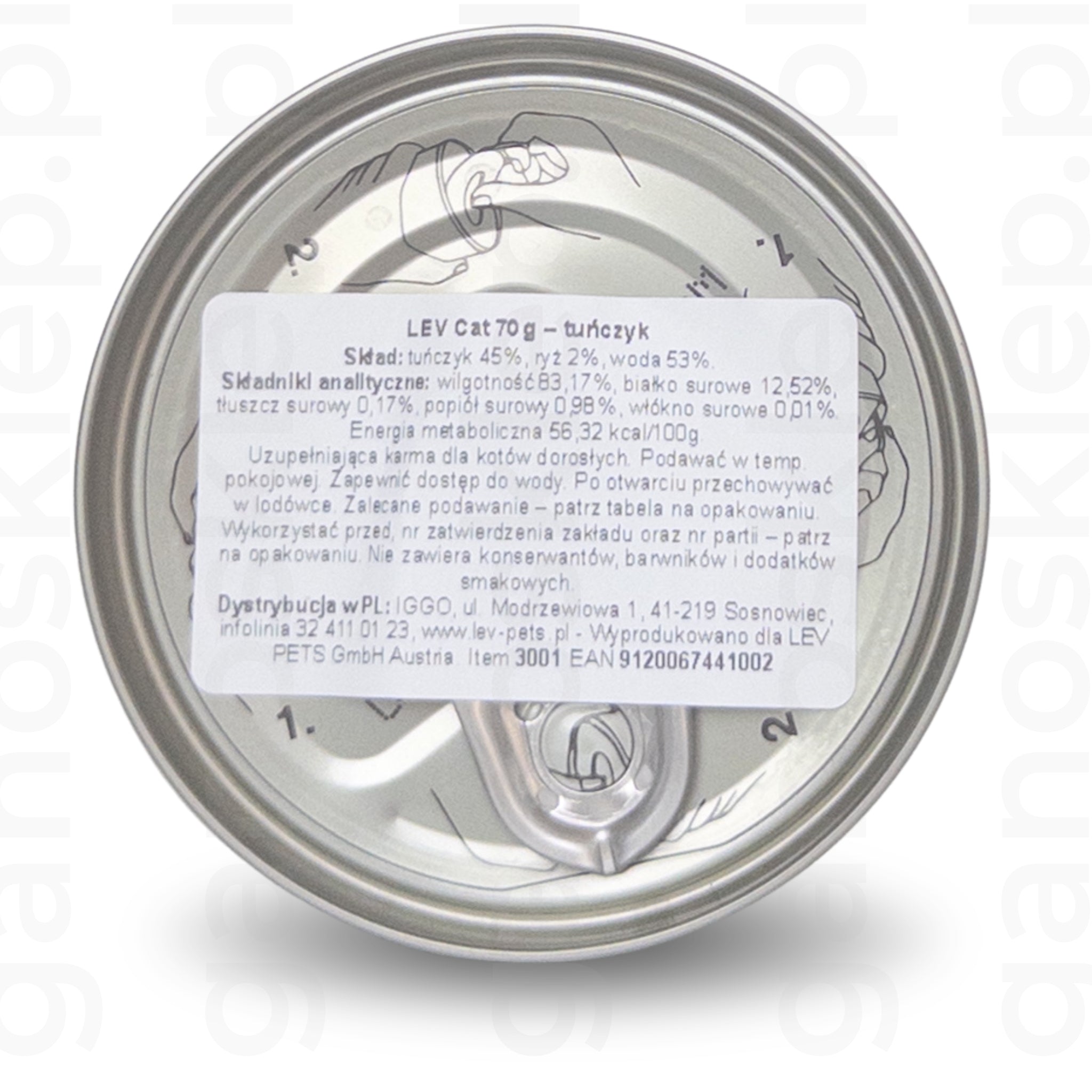 LEV – Karma uzupełniająca – tuńczyk (70g)