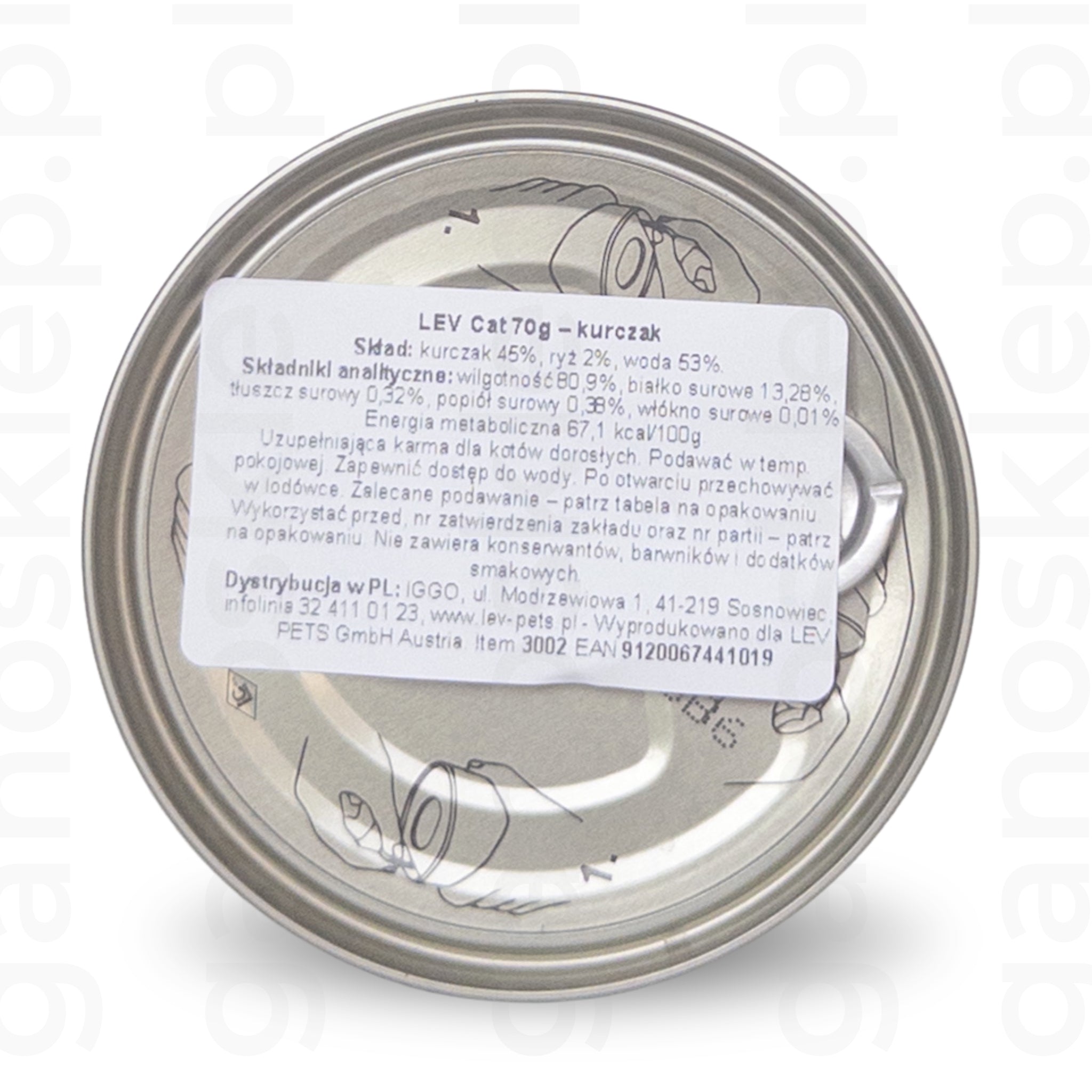 LEV – Karma uzupełniająca – kurczak (70g)