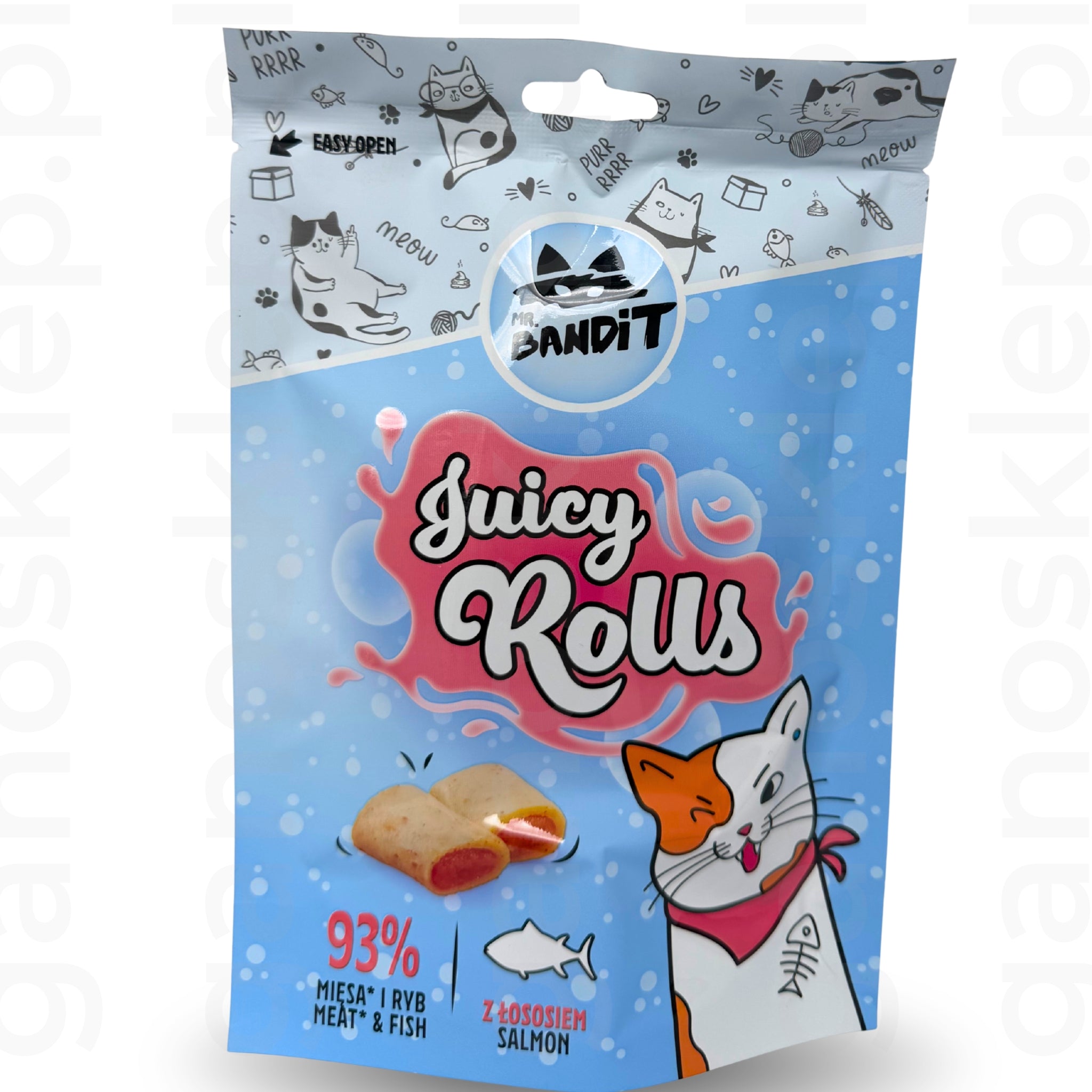 Mr. BANDIT Juicy Rolls z łososiem (40g)