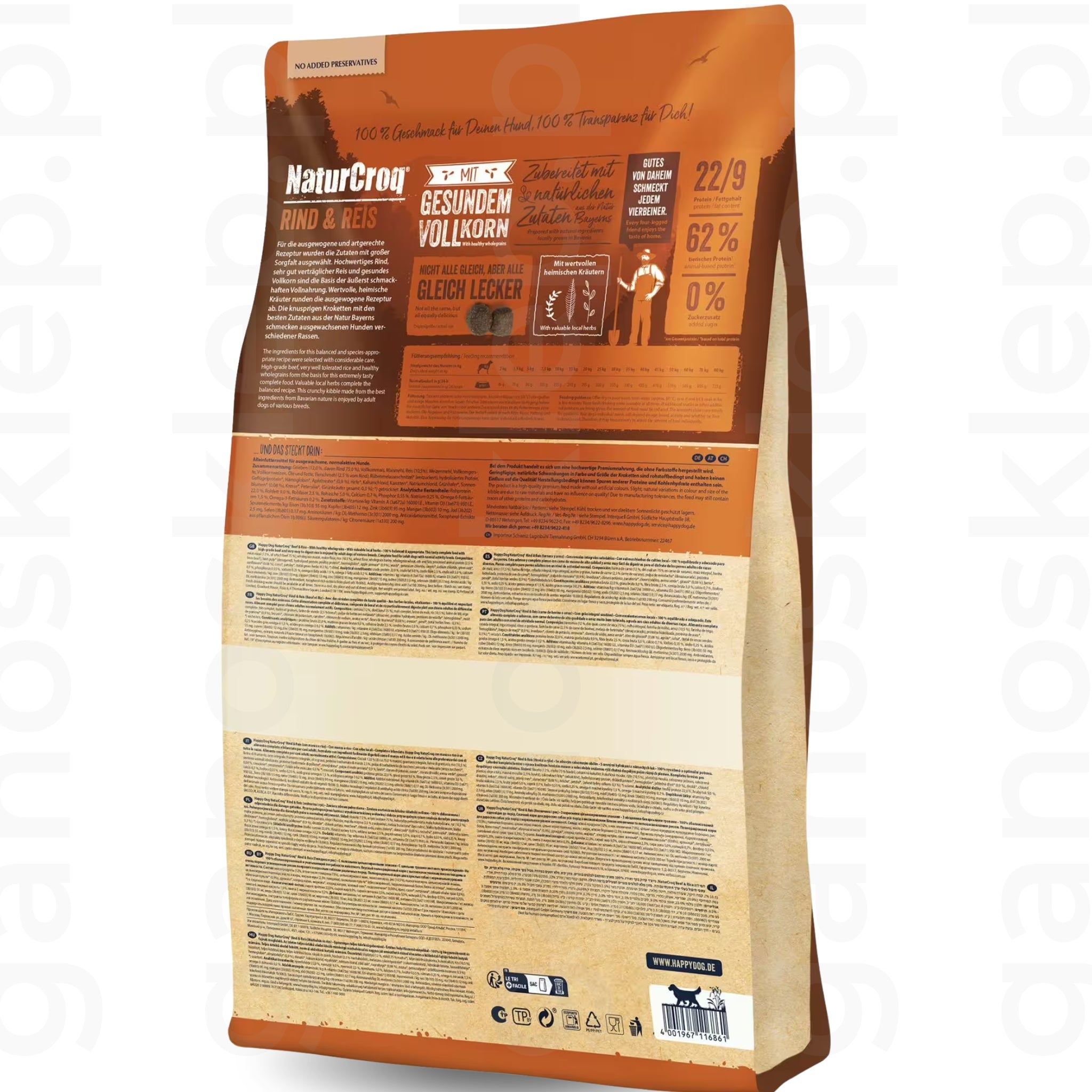 HAPPY DOG NaturCroq Wołowina i Ryż (11kg)