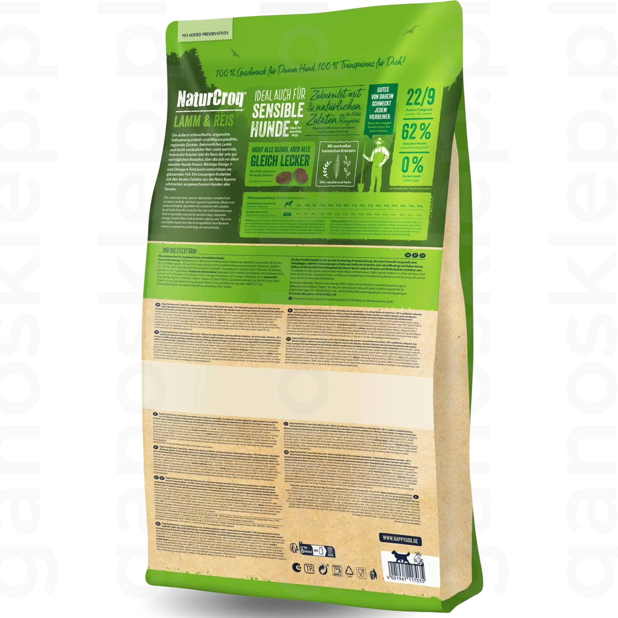HAPPY DOG NaturCroq Jagnięcina i ryż (11kg)