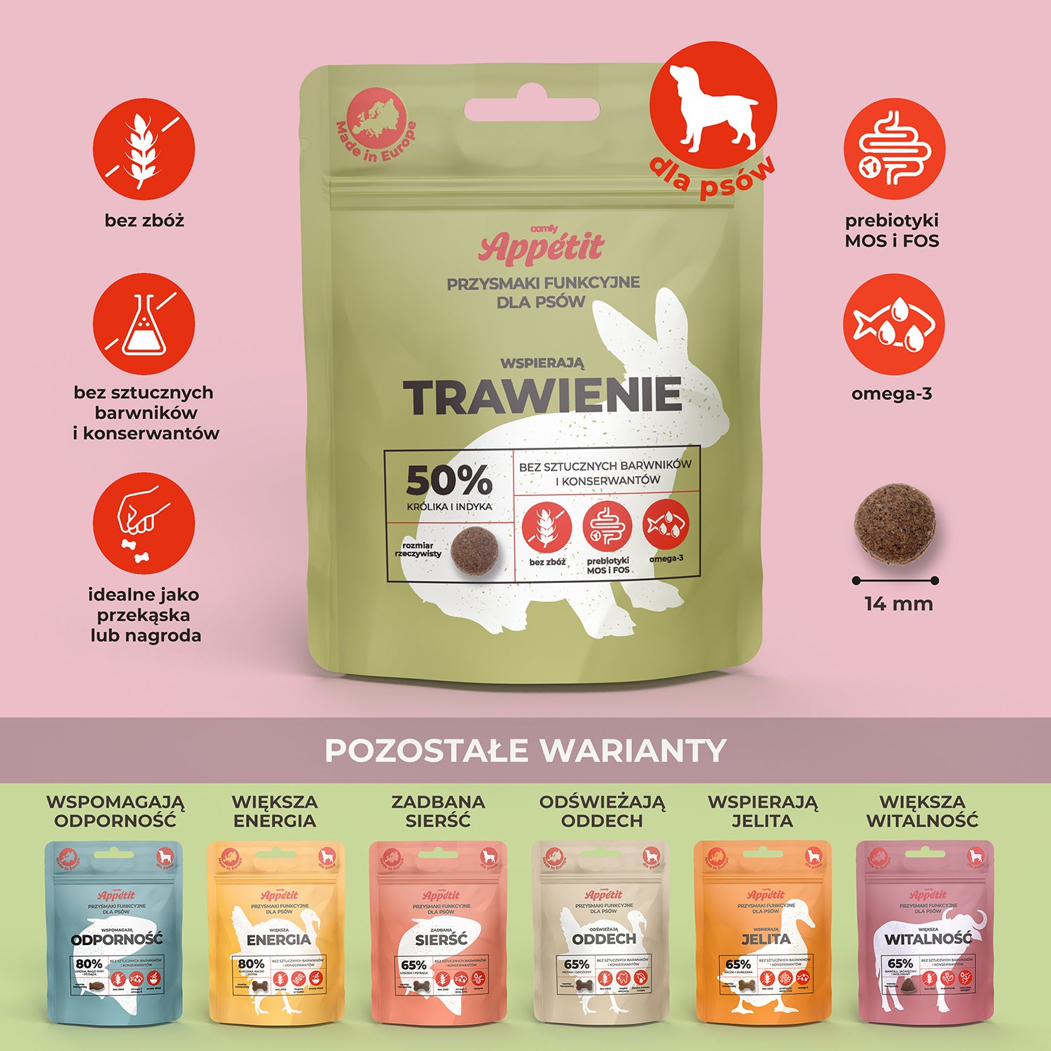 Comfy appetit – pies wspierają trawienie (70g)