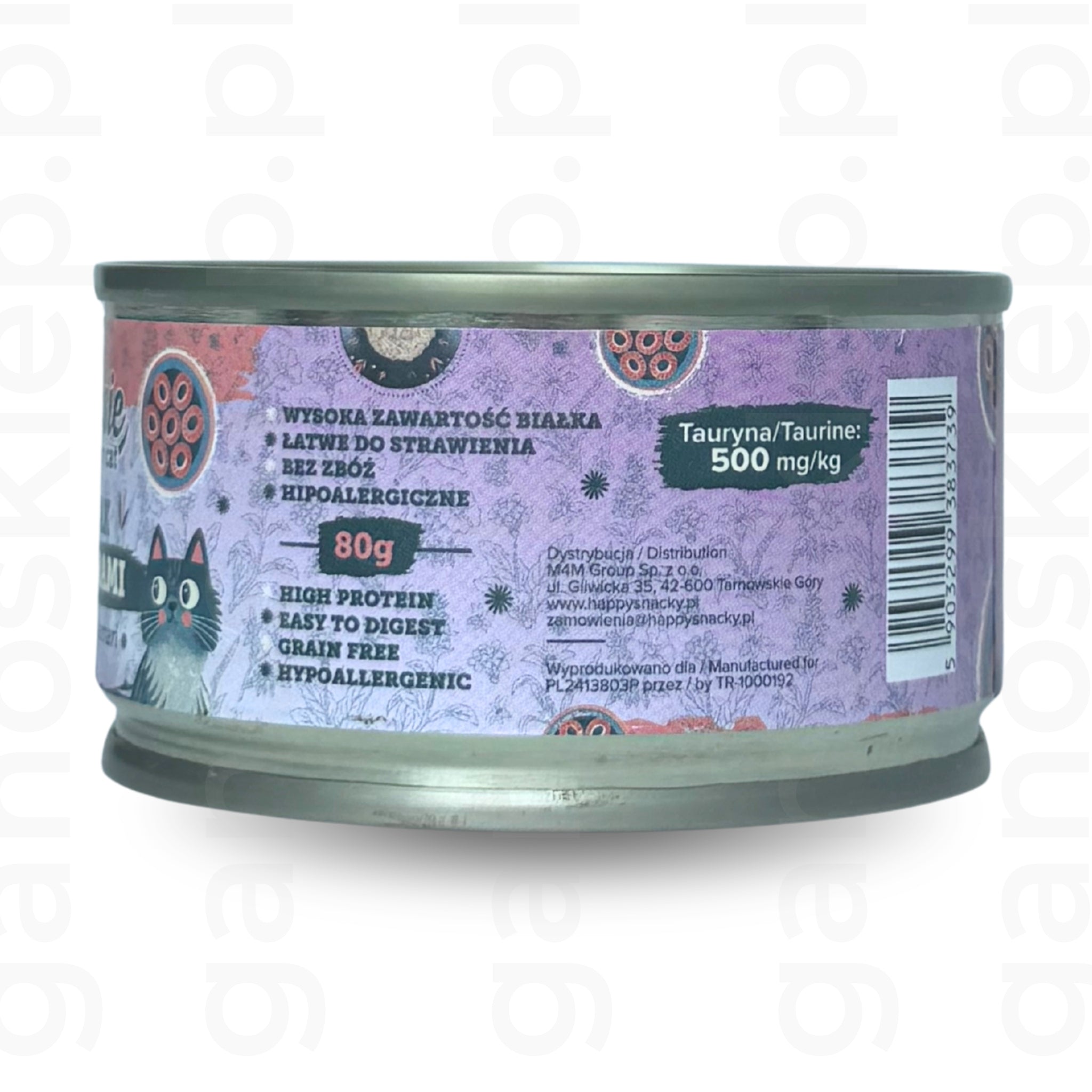 ŁAPSIE mokra karma kurczak z kalmarami w bulionie (80g)