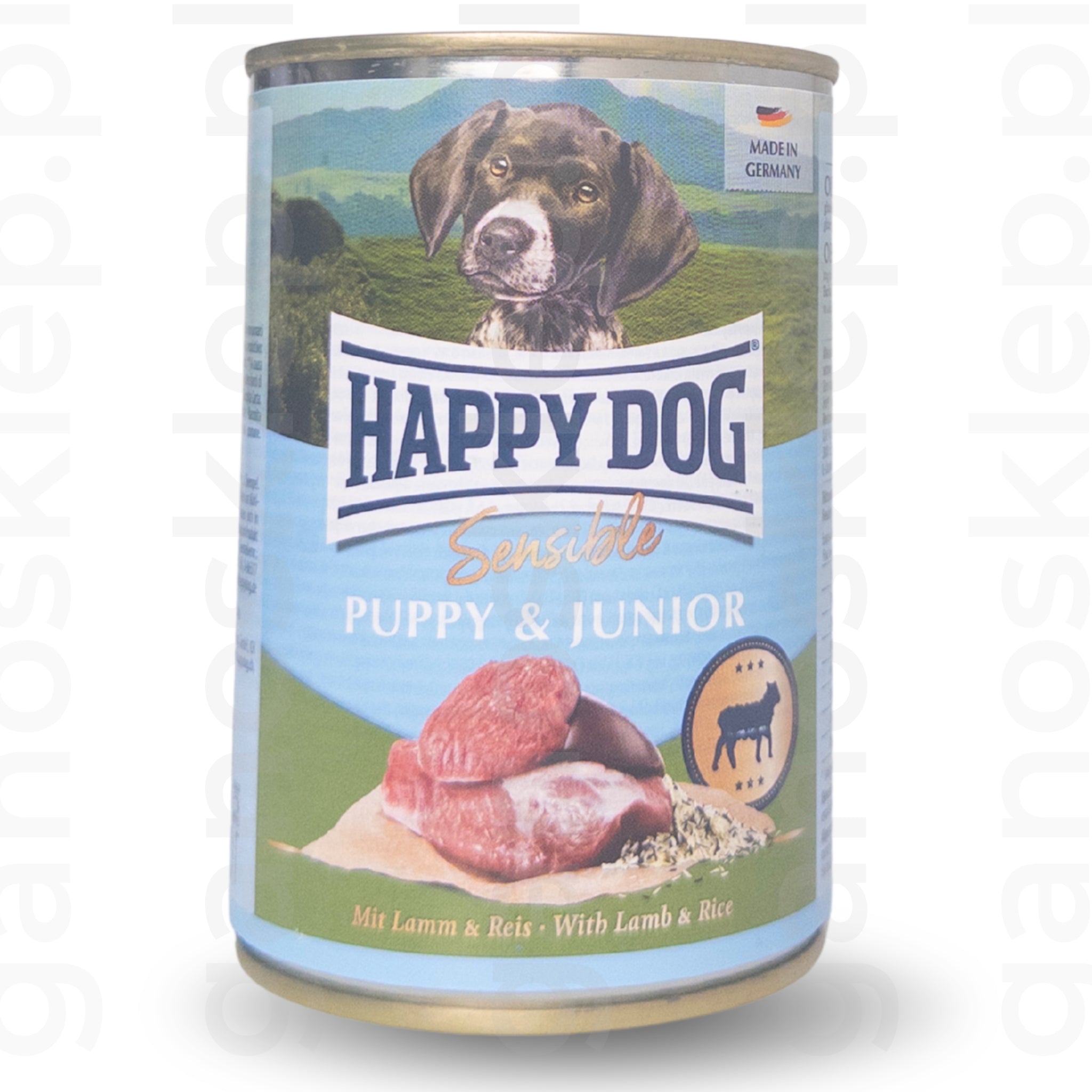 Happy Dog Sensible Puppy & Junior mokra karma Jagnięcina (200g, 400g)
