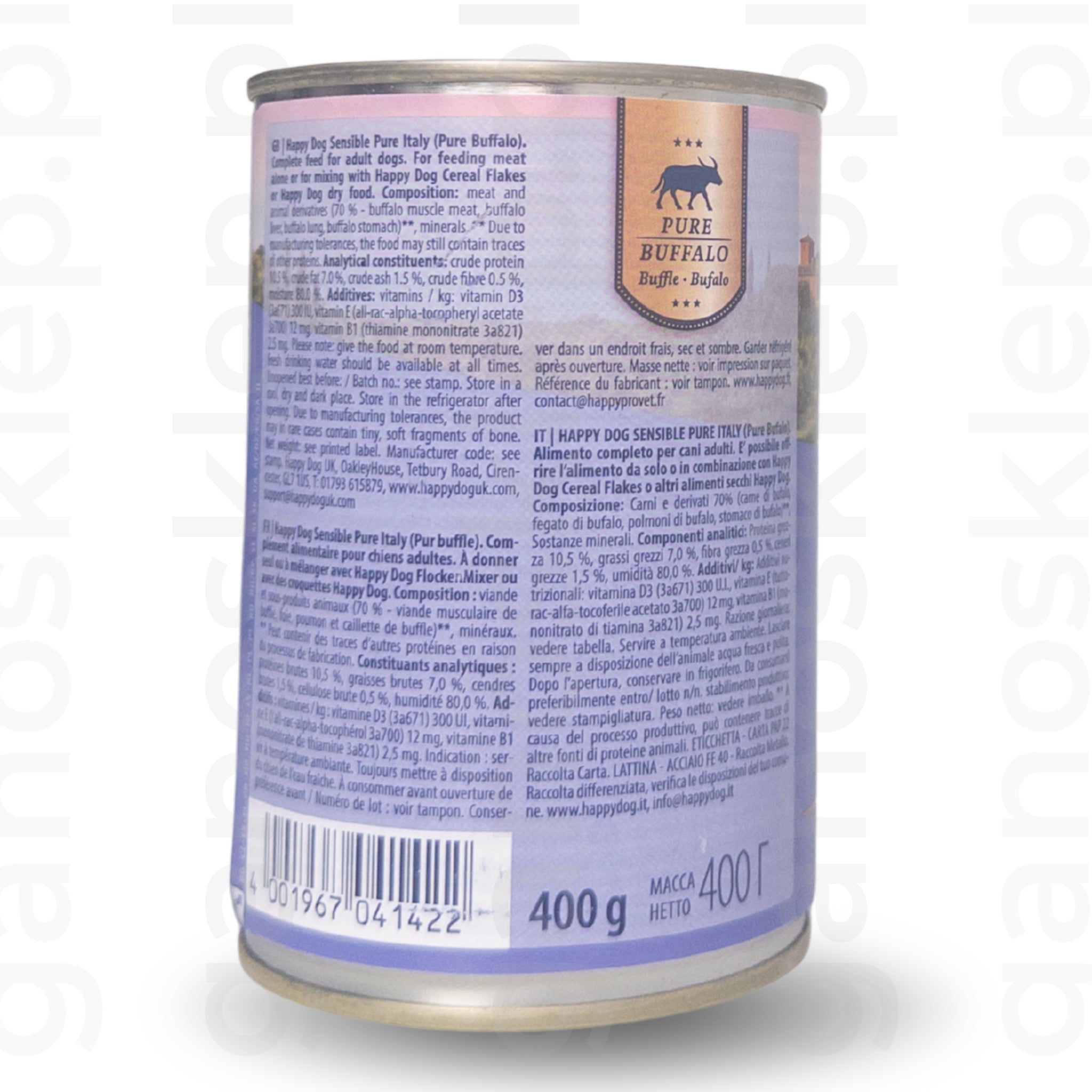 Happy Dog Sensible Pure Italy mokra karma Bawół (200g, 400g)