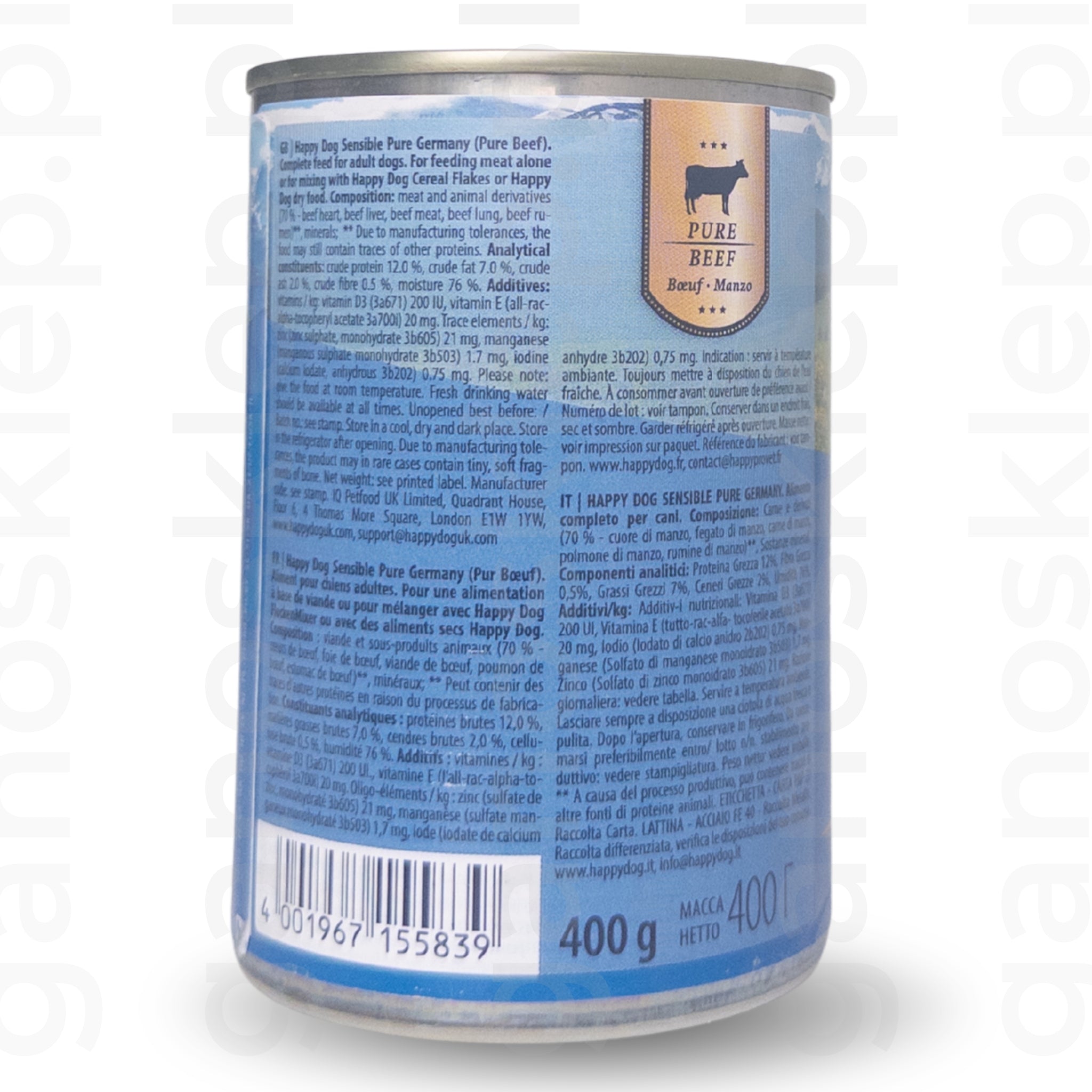 Happy Dog Sensible Pure Germany mokra karma Wołowina (200g, 400g, 800g)