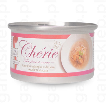 Cherie real meat Mieszanka tuńczyka i łososia (80g)