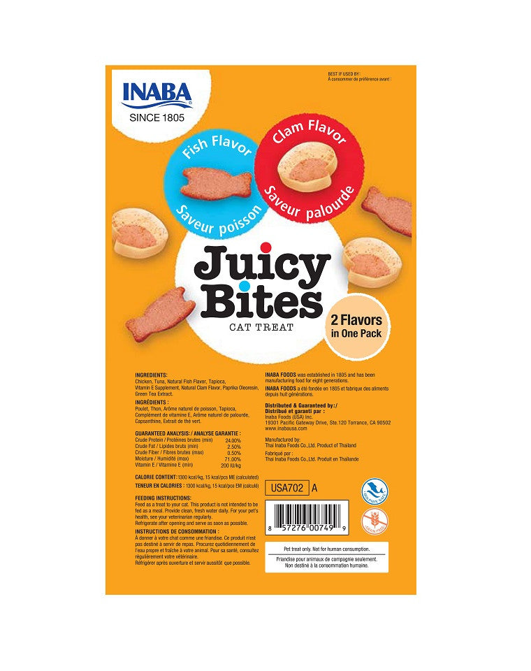 INABA Juicy Bites Ryba & Małże (33,9g)