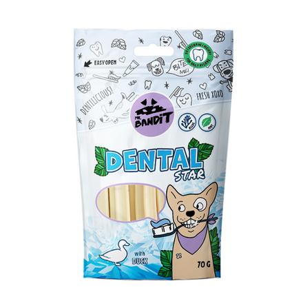 Mr. Bandit Dental Stars z Kaczką (70g)