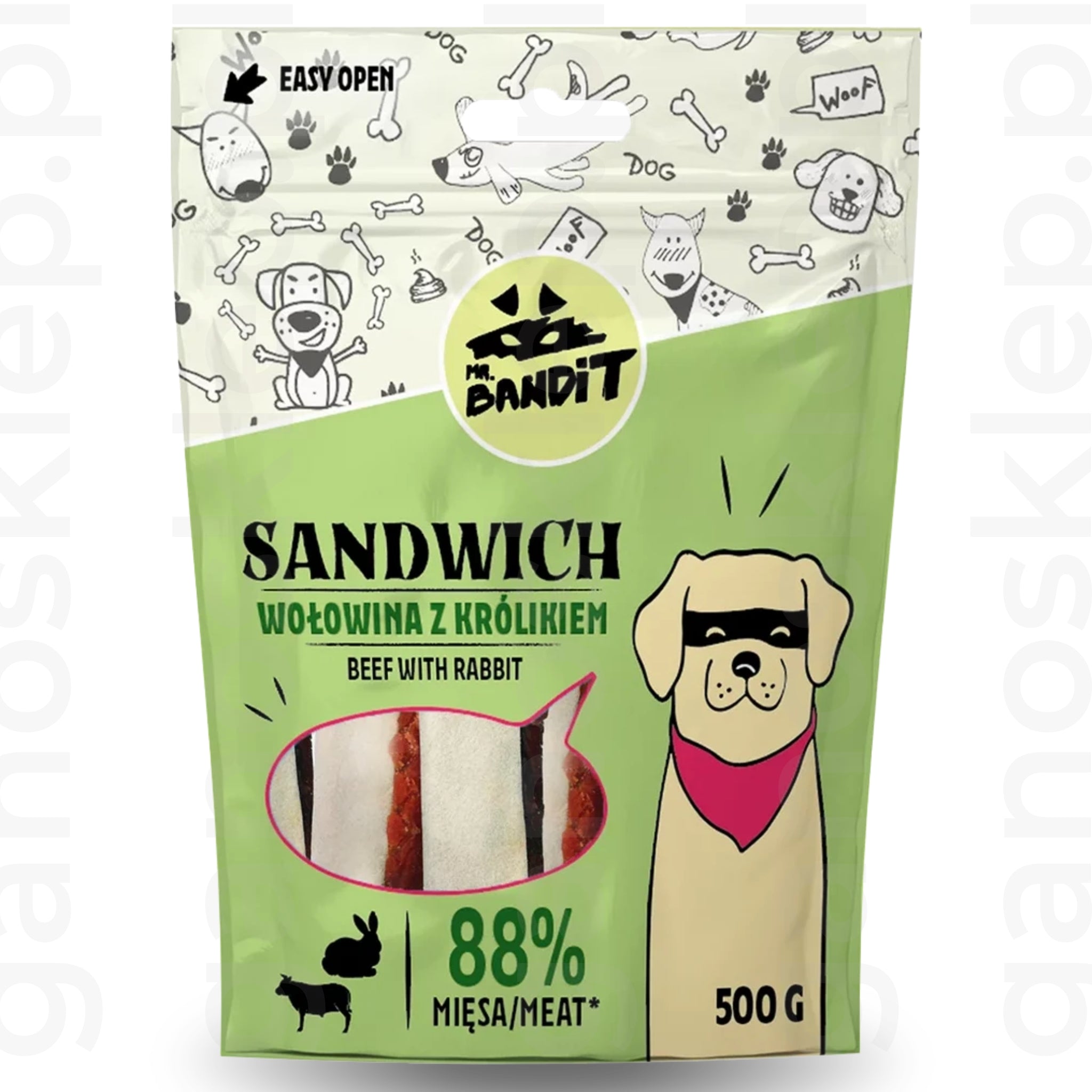 Mr.Bandit SANDWICH – wołowina z królikiem (500g)