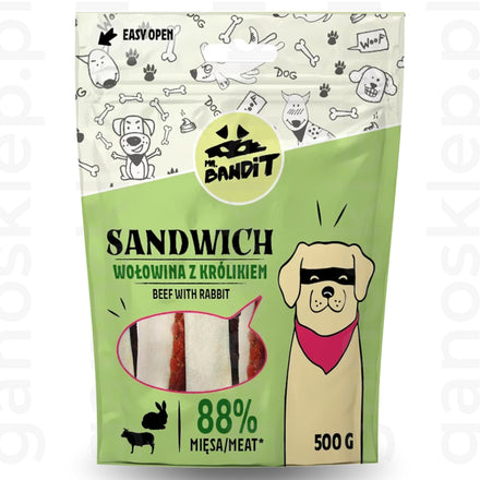 Mr.Bandit SANDWICH – wołowina z królikiem (500g)