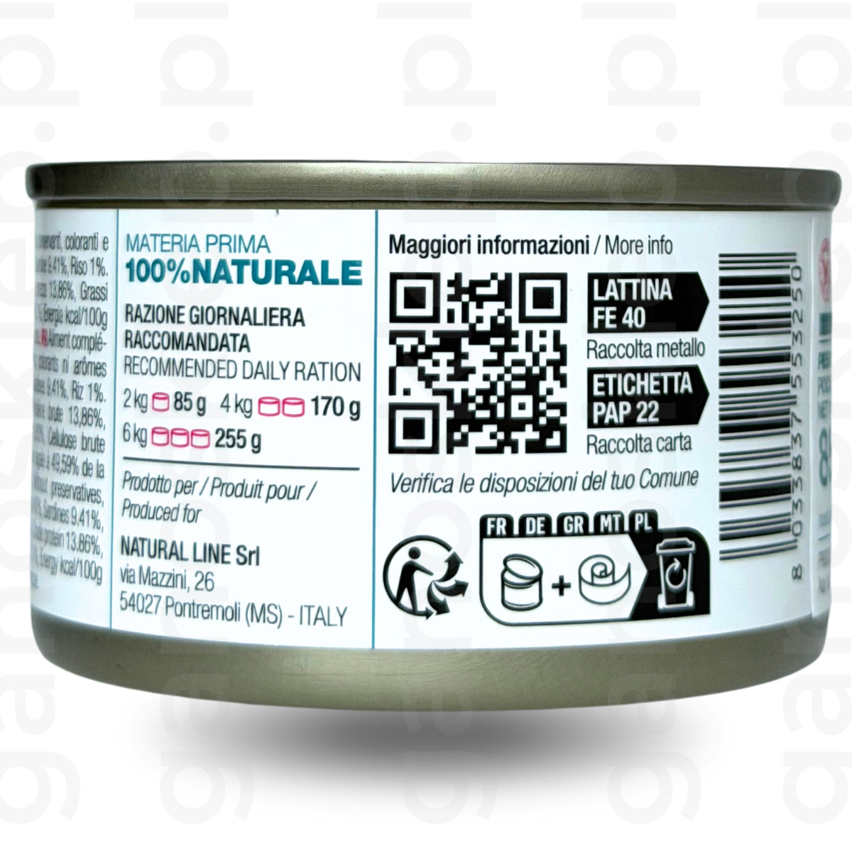 NATURAL CODE 25 – kurczak i sardynki w galarecie (85g) mokra karma dla kota