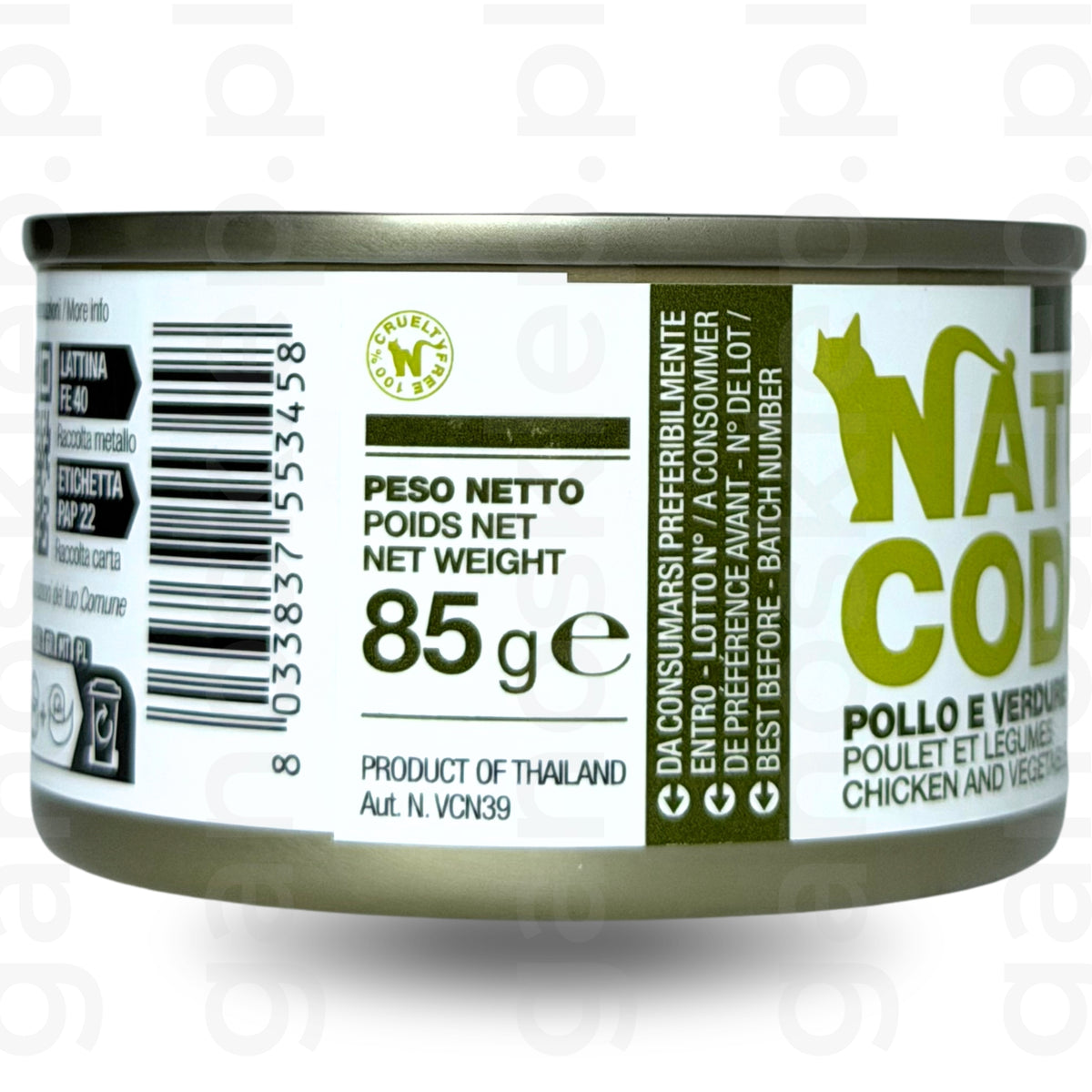 NATURAL CODE 06 – kurczak i warzywa (85g) mokra karma dla kota