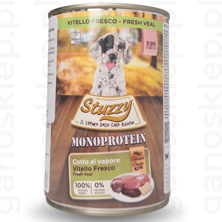 Stuzzy Monoprotein Puppy – Cielęcina (150g, 400g)