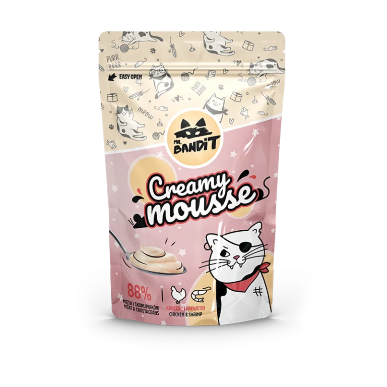 Mr. BANDIT Creamy mousse kurczak i krewetki (60g)
