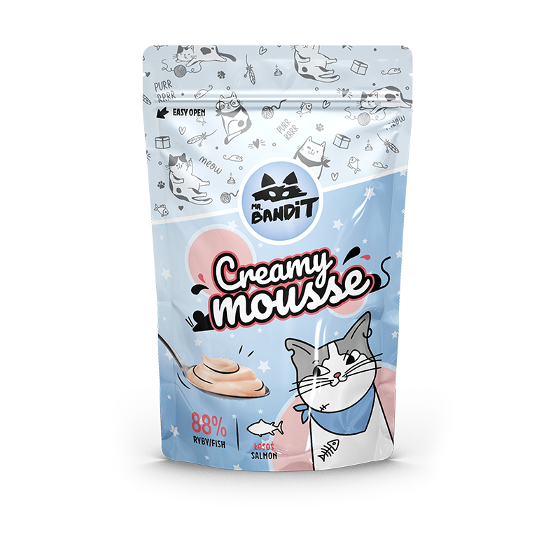 Mr. BANDIT Creamy mousse z łososiem (60g)