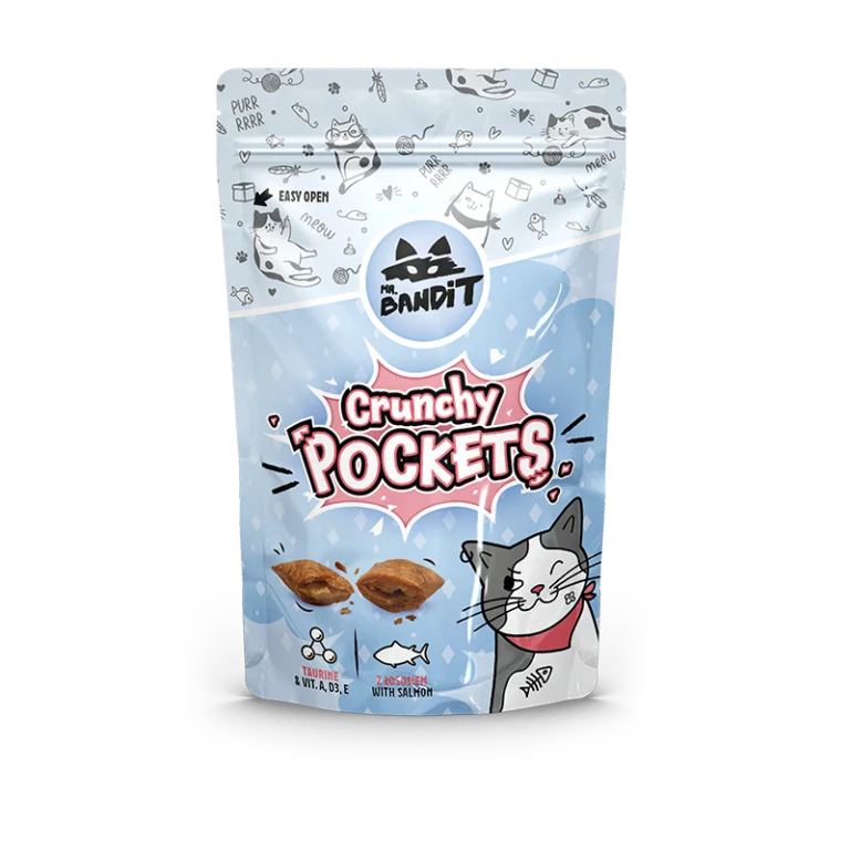 Mr. BANDIT Crunchy Pockets z łososiem (40g)