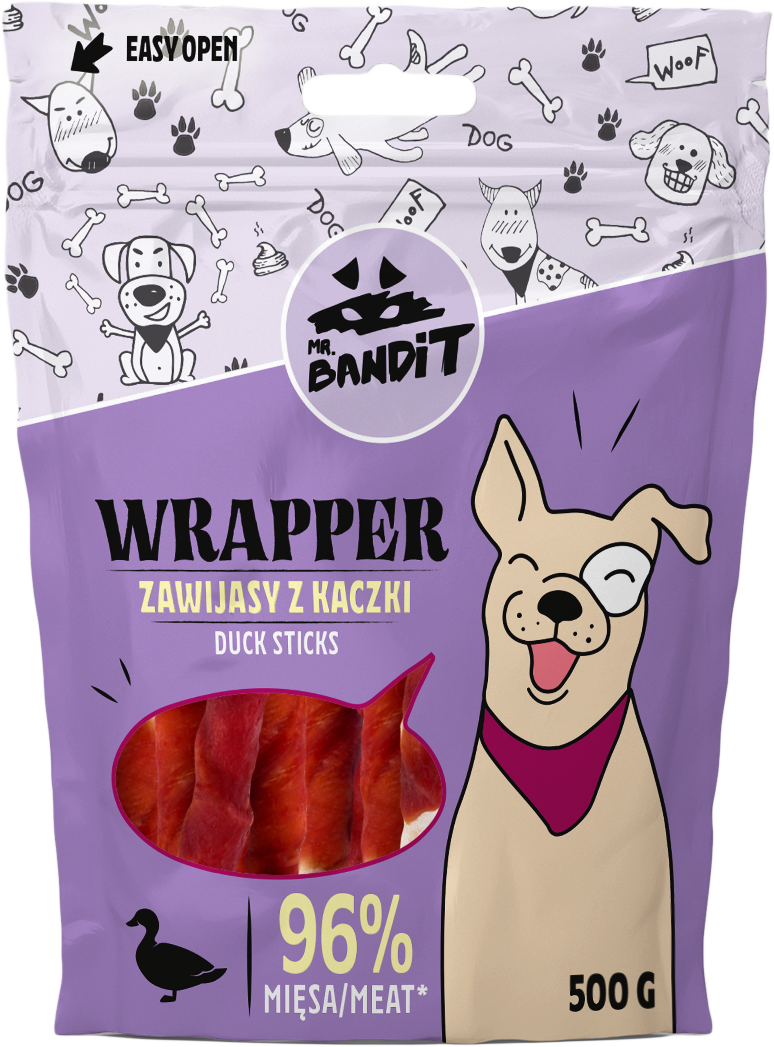 Mr.Bandit WRAPPER – Zawijas z kaczki (500g)