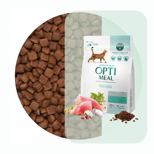 OPTIMEAL Sterilised – Indyk i Owies (700g)