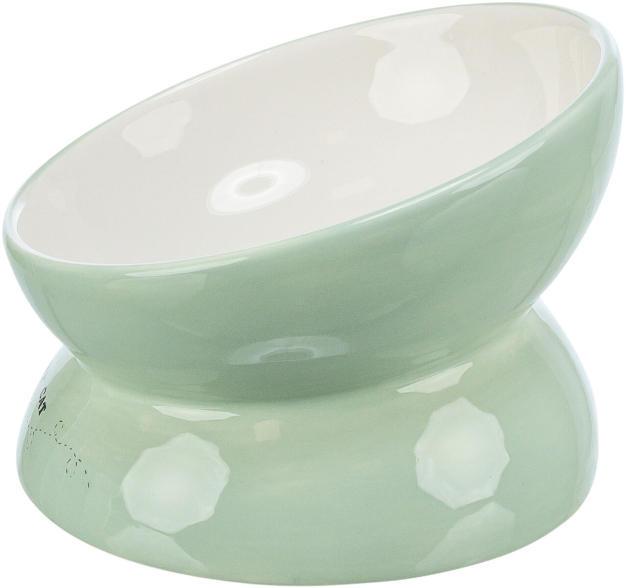 TRIXIE Podwyższona miska ceramiczna z kotem (0,15l)
