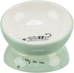TRIXIE Podwyższona miska ceramiczna z kotem (0,15l)