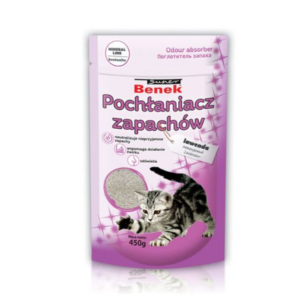 Super Benek Pochłaniacz zapachu Mineral line (Lawenda, Zielony las) (450g)