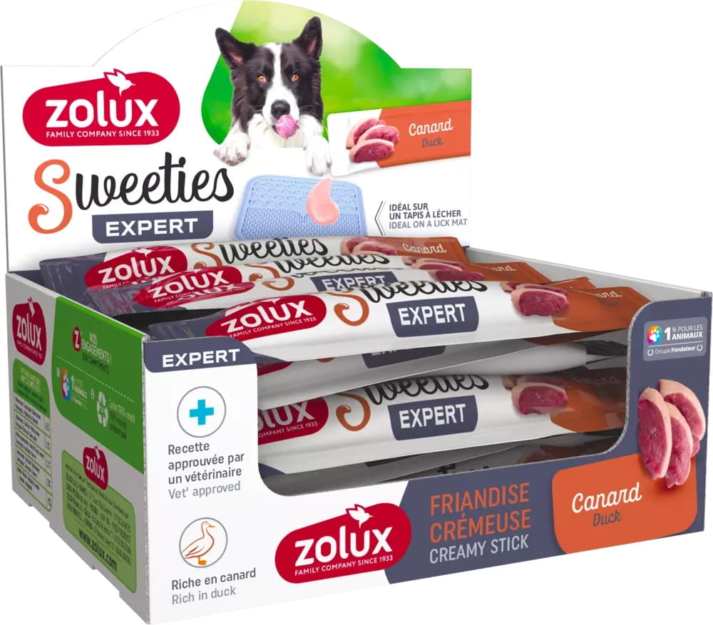 Zolux przysmak kremowy dla psa sweeties kaczka (14 g)