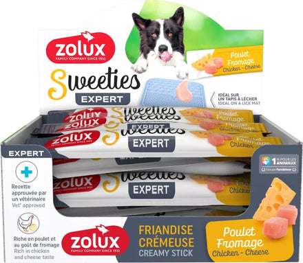 Zolux przysmak kremowy dla psa sweeties kurczak i ser (14 g)