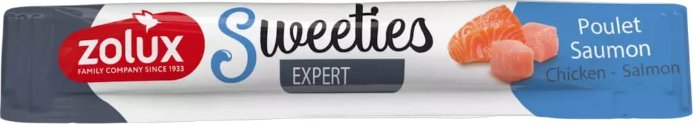 Zolux przysmak kremowy dla psa sweeties kurczak, łosoś (14 g)