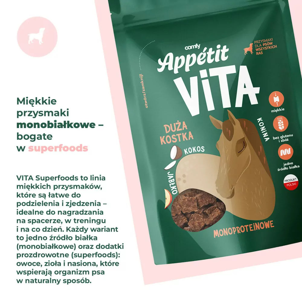 COMFY APPETIT VITA KOSTKA DUŻA KONINA (80G)
