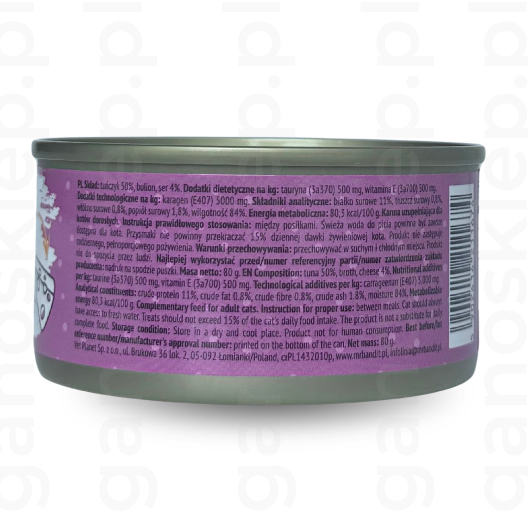 Mr. Bandit Jelly tuńczyk ser (80g)