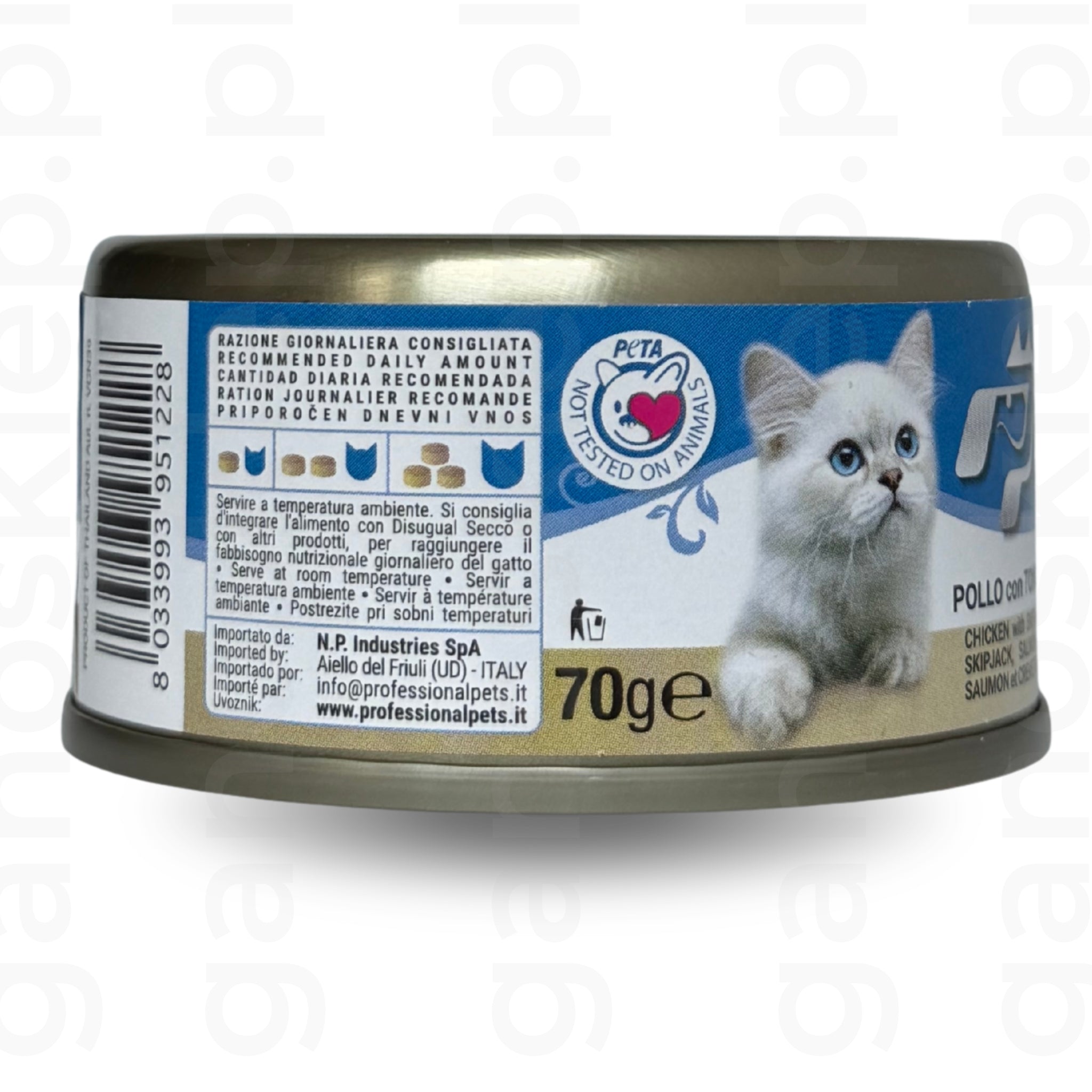 Professional Pets – Kurczak z tuńczykiem, łososiem i krewetkami (70g)
