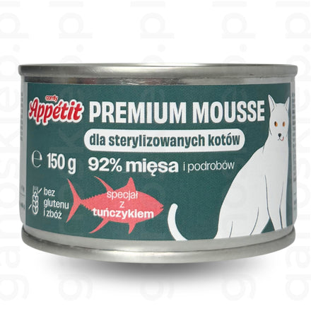 Comfy Appetit Premium Mousse Sterilised tuńczyk (85g, 150g)