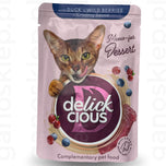 Delickcious Płatki z kaczką i leśnymi jagodami w sosie (85g)