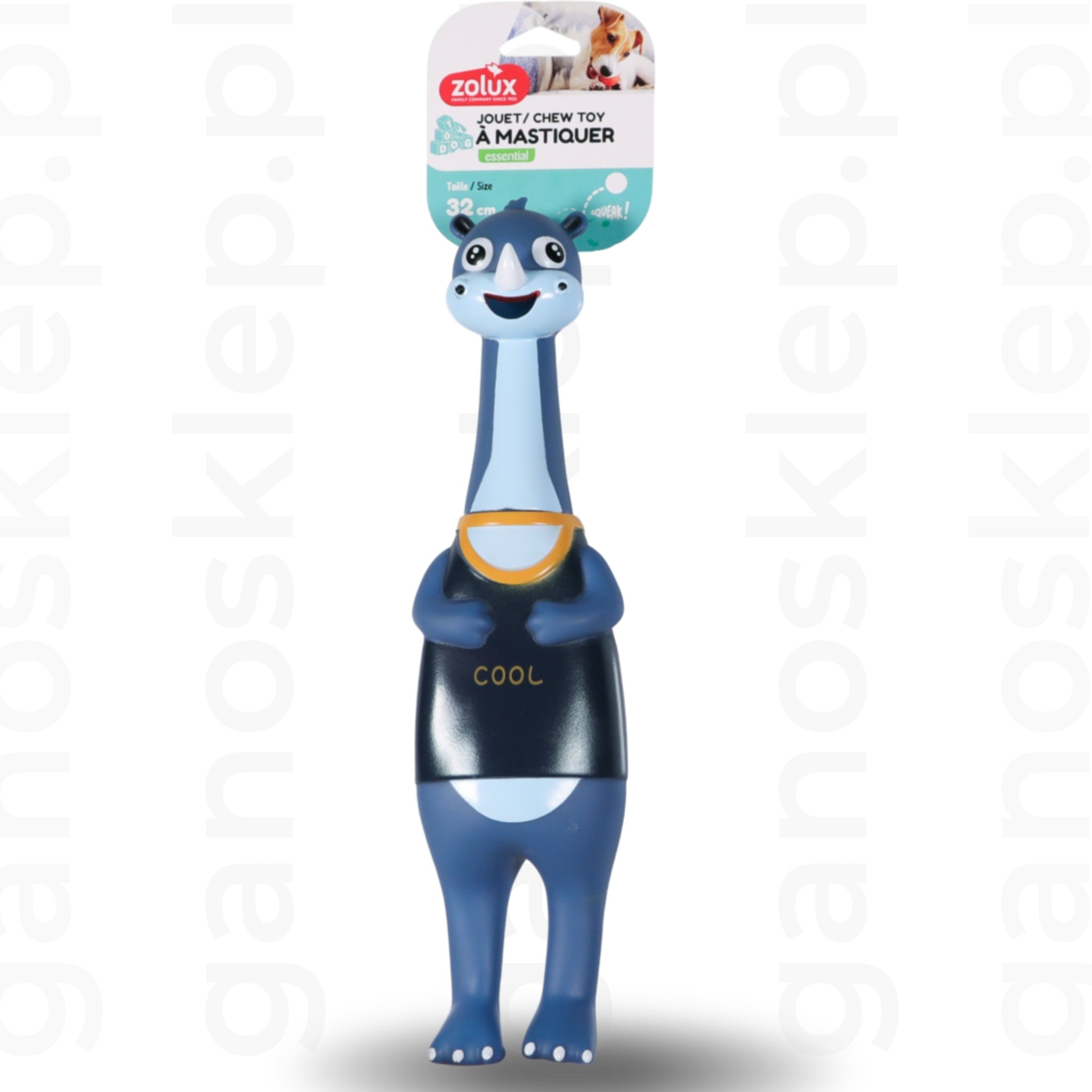 ZOLUX Zabawka dla psa dinozaur z piszczałką interaktywna (32cm)
