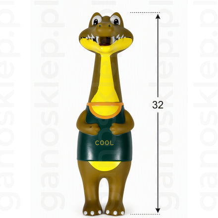 ZOLUX Zabawka dla psa krokodyl winylowa z piszczałką (32cm)