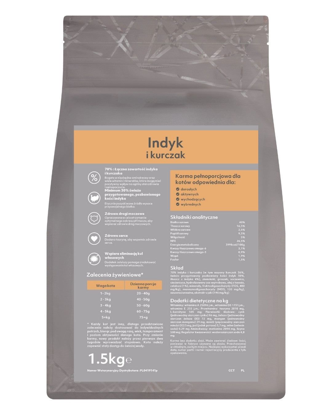 GANO Connoisseur Indyk i kurczak (100 g, 300g, 1,5kg, 5kg)