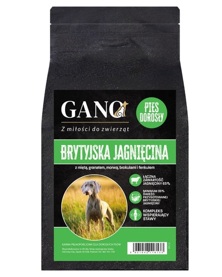 GANO Superfood Brytyjska jagnięcina z warzywami (Wszystkie rasy) – (100g, 2kg, 12kg)