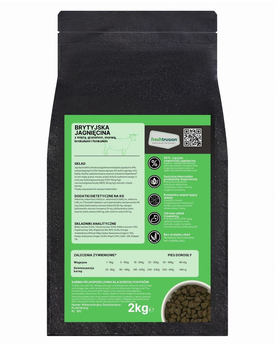 GANO Superfood Brytyjska jagnięcina z warzywami (Wszystkie rasy) – (100g, 2kg, 12kg)