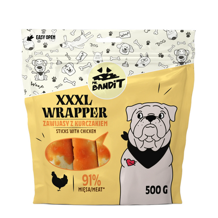 Mr. Bandit WRAPPER XXXL – Zawijas z kurczakiem (500g)