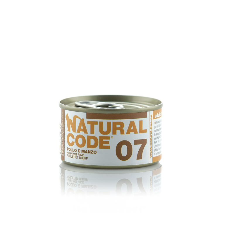 NATURAL CODE Cat 07 – Kurczak i wołowina (85g)