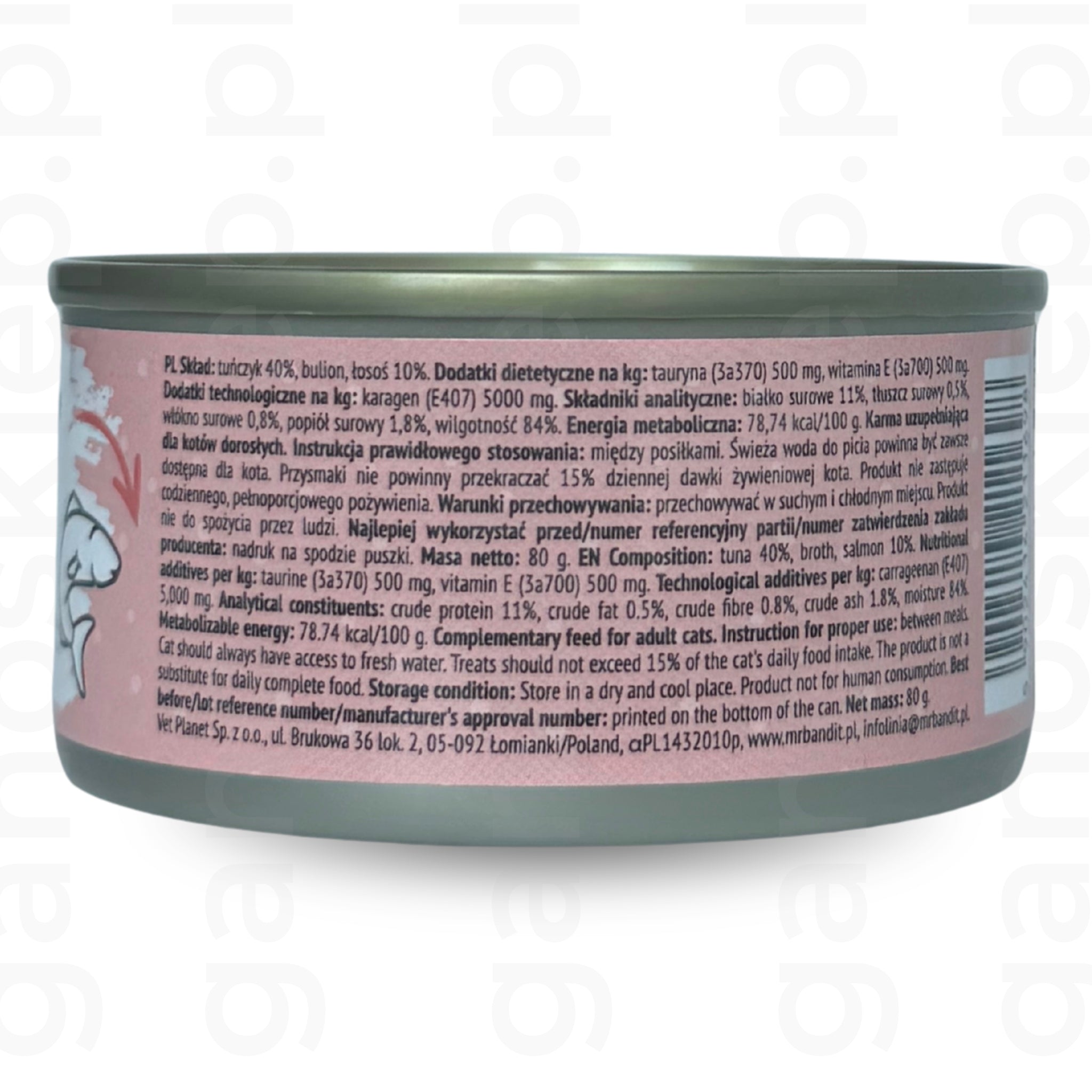 Mr. Bandit Filet tuńczyk łosoś (80g)