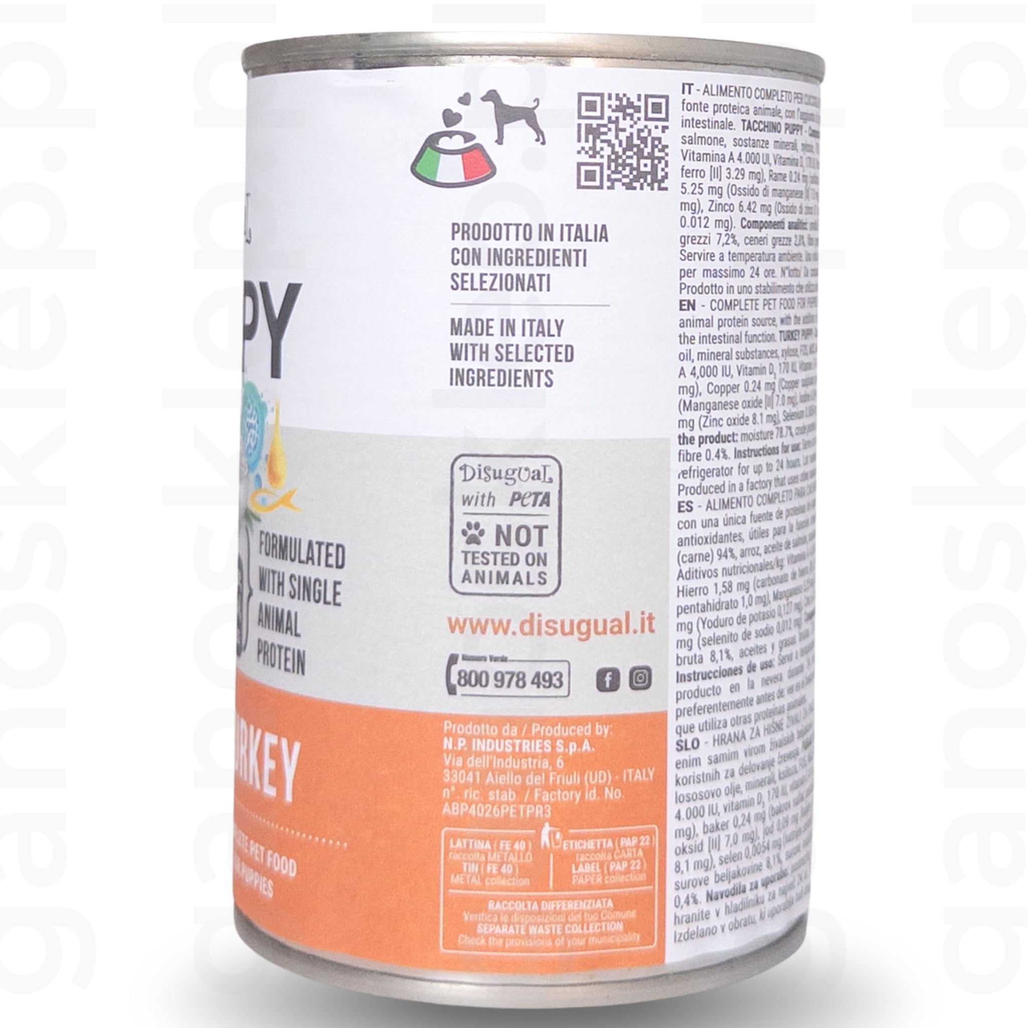 Dla szczeniąt DISUGUAL Puppy – Indyk (150g, 400g)