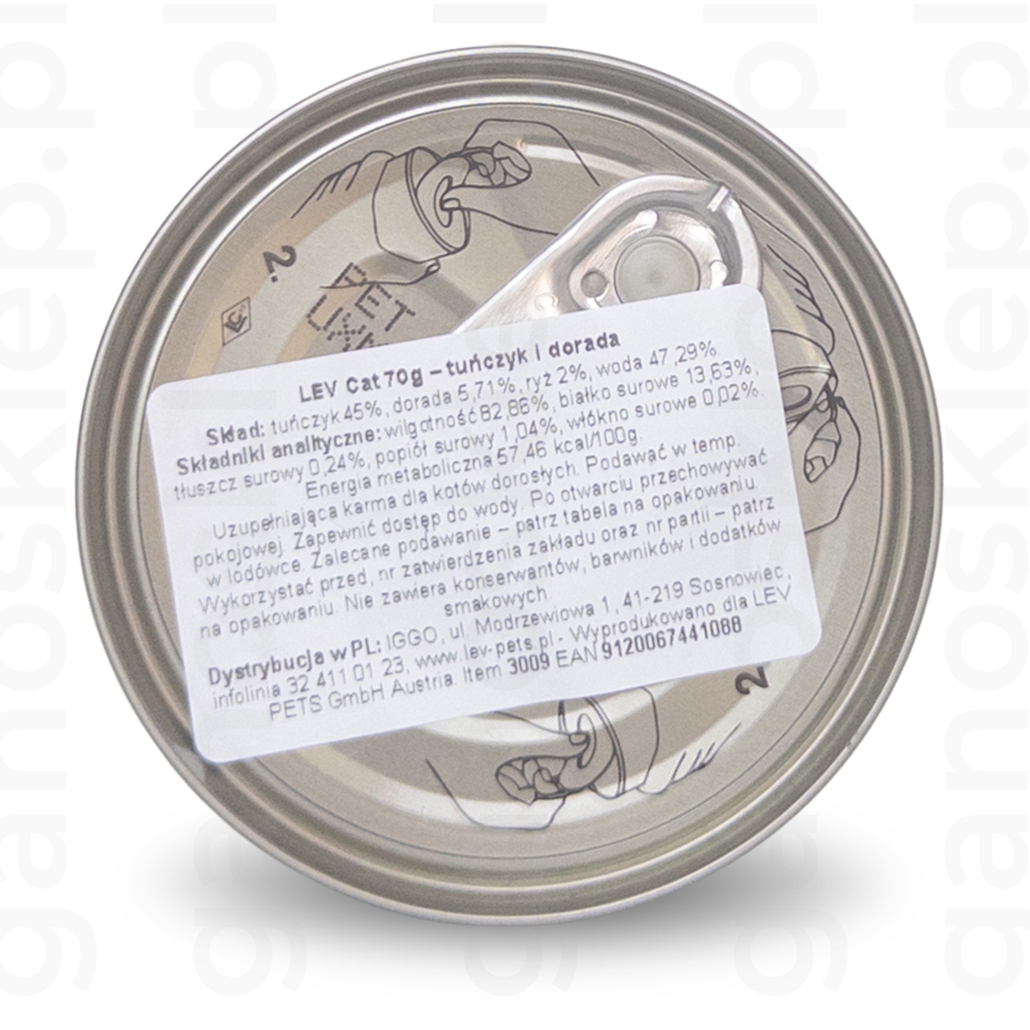 LEV – Karma uzupełniająca – tuńczyk i dorada (70g)