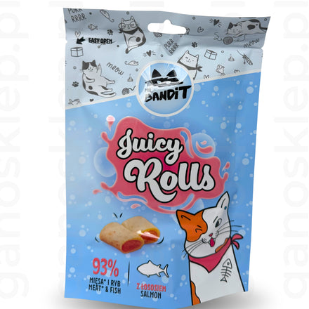 Mr. BANDIT Juicy Rolls z łososiem (40g)