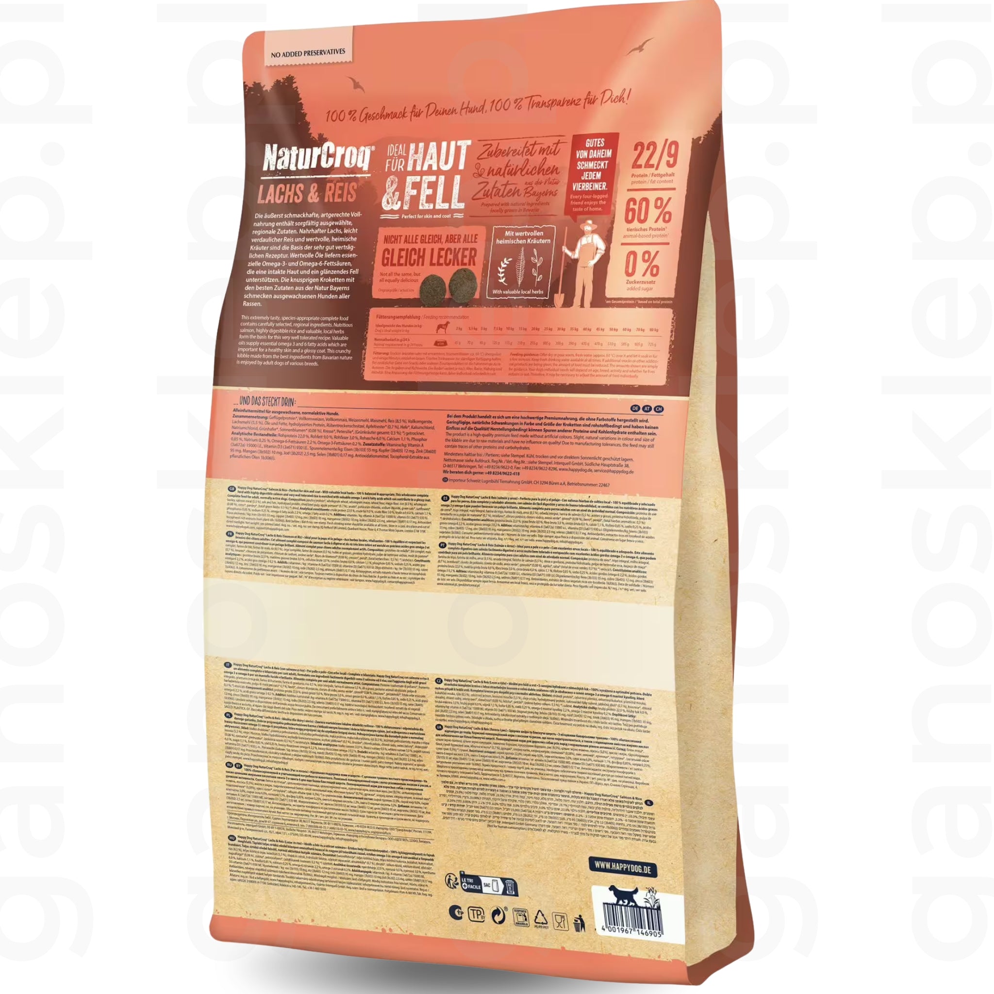HAPPY DOG NaturCroq Łosoś z Ryżem (11kg)