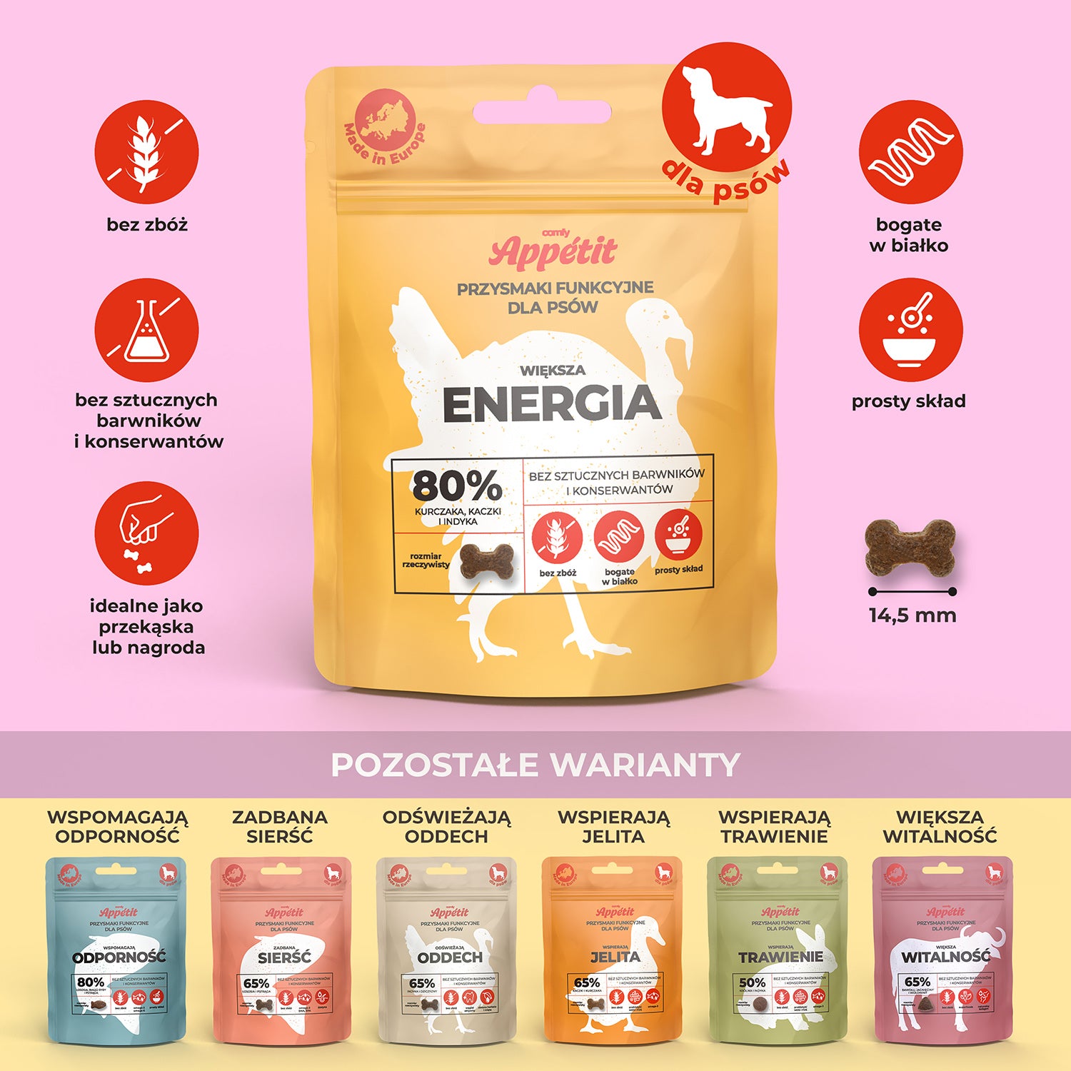 Comfy appetit – pies większa energia (70g)