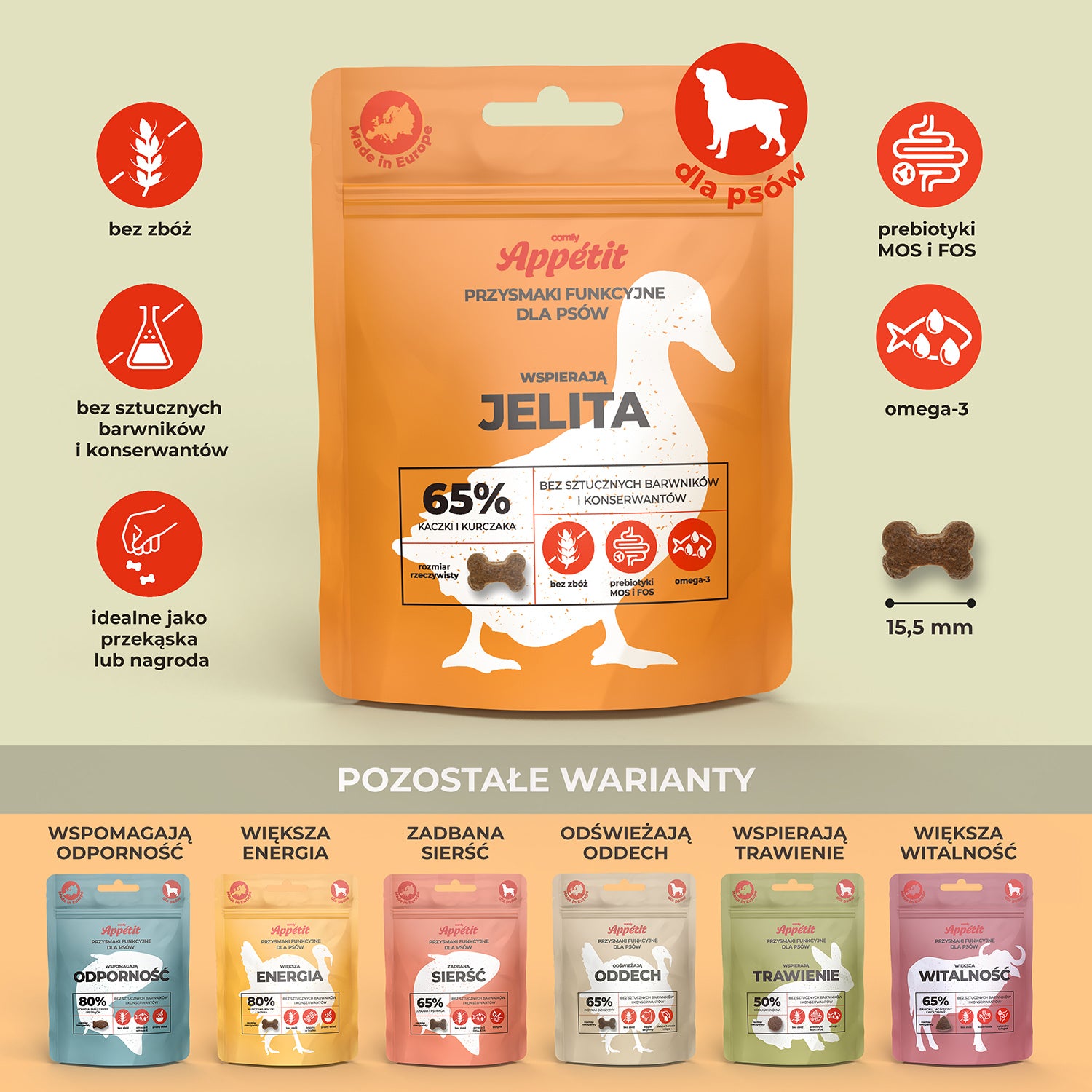 Comfy appetit – pies wpierają jelita (70g)
